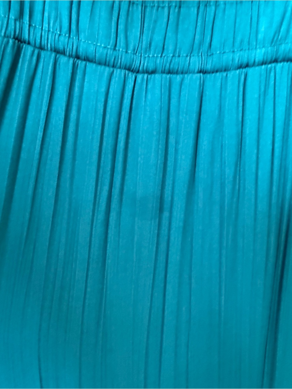 Anthropologie green Pleated V-Neck Dress - Picture 5 of 5